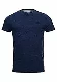 Superdry Vintage Logo Emb tee Camiseta, Deep Blue Heather, S para Hombre