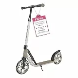 HUDORA BigWheel 205 Advanced Scooter - Patinete de Aluminio cómodo para hasta 100 kg - Patinete Plegable y Ajustable en Altura - Scooter para niños/Adolescentes y Adultos