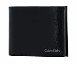 Calvin Klein Cartera Hombre Warmth Trifold Pequeña, Negro (CK Black), Talla Única