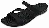 Crocs - Swiftwater Sandal Women, Sandalias de Punta Descubierta Mujer, Negro (Black/Black 060), 39/40 EU