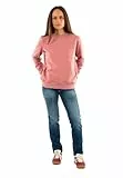Tommy Jeans Jersey Mujer Crew Neck con Cuello Redondo, Rosa (Tahiti Berry), L