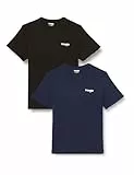 Wrangler 2 Pack Sign Off tee Camiseta, La Verdadera Armada, XXL para Hombre