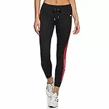 Tommy Hilfiger Leggings de alto rendimiento con bandera bloqueada para mujer, Negro -, X-Large
