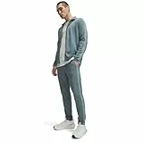 Under Armour Hombre Rival Knit Track Suit, chándal completo suave, ligero y de secado rápido, conjunto de sudadera y pantalones deportivos con bolsillosJasper Blue/Serpentine/Serpentine,SM