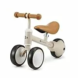 Kinderkraft Cutie 3 en 1 Minitriciclo, Bicicleta De Equilibrio, Sin Pedales, Triciclo, Ajustable, Multifuncional, Ultraligera, Desde 1 Año De Vida hasta Los 15 Kg, Beige