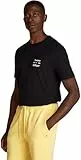 Tommy Hilfiger Camiseta de Manga Corta Hombre Stack tee con Cuello Redondo, Negro (Black), S
