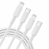CyvenSmart Cable USB C a Lightning 2M, 2 piezas Cable iPhone Cargador MFi Certificado PD Rápida Tipo C a Lightning Cable para Compatible con iPhone 14 Plus/14 Pro/13/13 Pro/12/12Pro/11, iPad