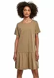 URBAN CLASSICS Vestido Casual De Verano Para Mujer, Vestido De Cintura Alta De Algodón, Mangas Cortas, Tallas XS - 5Xl