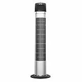 Cecotec Ventilador de Torre con Temporizador EnergySilence 850 Skyline. 45 W, Altura 33' (84 cm), Motor de cobre, 3 Velocidades, Oscilación automática de 70 grados, Asa trasera