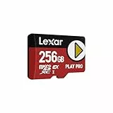 Lexar Play Pro Tarjeta MicroSDXC Express 256GB, hasta 900MB/s Lectura, 600MB/s Escritura, optimizado para Gaming, Alta Velocidad para Consolas portátiles, Switch, Dispositivos de Juego portátiles