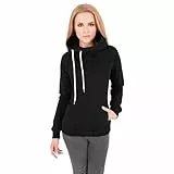 Urban Classics Ladies Raglan High Neck Mujer Sudadera con Capucha Negro M