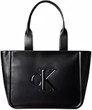 Calvin Klein Bolso Tote Mujer Bold Medium con logotipo, Negro (Black), Talla Única