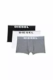 Diesel Umbx-damienthreepack Bóxer, Multicolor (Dark Grey Melange/Black/Bright White E3843/0jkkb), L (Pack de 3) para Hombre