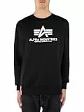 Alpha Industries Basic Sweater, Jersey para Hombre, Schwarz (Black 03) XL