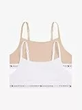 Tommy Hilfiger Sujetador bralette Mujer Pack de 2 sin aros, Multicolor (White/ Misty Blush), S