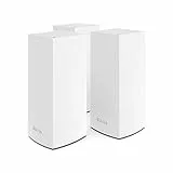 Linksys Velop MX12600 sistema WiFi 6 mesh tribanda (AX4200), router WLAN, repetidor, extensor con hasta 830 m² de cobertura, 3,5 veces más veloz, más de 120 dispositivos, paquete de 3, blanco