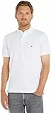 Tommy Hilfiger Polo de Manga Corta Hombre 1985 Regular Fit, Blanco (White), L