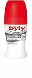Byly Sensitive Sin Perfume, Desodorante con Seda Hipoalergénico, 50ml