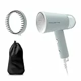 Rowenta Cepillo de vapor Origin Travel - Cepillo de vapor de mano plegable, desinfecta y elimina olores, para viajar o casa, diseño compacto, rendimiento eficaz, rápido calentamiento 25 seg, DR1034