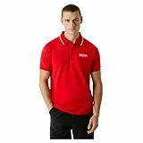 Red Bull Racing X Pepe Jeans Tipped Logo Polo, Rojo (Rojo Marte), L para Hombre