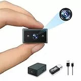FSQTDQ Pequeña cámara de Seguridad, Alta definición 1080p, detección de Movimiento de visión Nocturna, Mini monitoreo de niñera, Adecuado para hogar y Oficina, Mascotas y niños (sin WiFi)