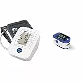 A&D Medical Tensiómetro de Brazo digital, medición de la presión arterial y el pulso, – UA-611 + A&D Medical Oxímetro de Pulso (Spo2) y La Frecuencia del Pulso