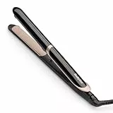 BaByliss Plancha de Pelo Super Smooth - Tecnología iónica anti frizz, Alfombrilla térmica, Placas de cerámica para peinados ultrasuaves, Calentamiento rápido, 6 ajustes de 140°C a 235°C , ST393E