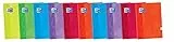 Oxford, Libretas Grapadas A5+, Tapa Blanda, 48 Hojas Blancas Lisas. Pack 10 Cuadernos, Colores Surtidos