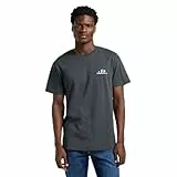 Lee Regular Logo tee Camiseta, Negro Lavado, XL Hombres