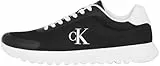 Calvin Klein Runner Sneaker Hombre Eva Mesh con Logotipo, Negro (CK Black/Bright White), 41