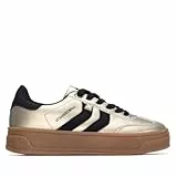 XTI - Zapatilla Mujer Oro - Calzado Cómodo y Versátil - Moda Casual - Modelo 14458503 (Talla 40)