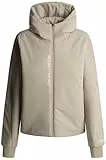 Pepe Jeans Padded Hoody Cárdigan Tipo suéter, Beige (Beige), S para Mujer