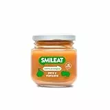 Smileat - Tarrito de Frutas Ecológicas con Pera y Manzana para peques +6 Meses - Sin Azúcar Añadido, Sin Sal, Sin Leche, Sin Huevos - 130g