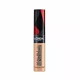 L'Oréal Paris Infalible, Corrector de cobertura completa y acabado natural, More than Concealer,Tono 327 Cashmere, 11 ml