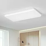 EASY EAGLE Plafon LED Techo, 50x25CM Superficie Panel Led Rectangular 6500K, 60W Lámpara de Techo Moderna, Luz LED Techo Para Oficina Dormitorio Salon Cocina Comedor Balcón, 6800LM