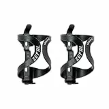 ZEFAL Pack Spring Negro - Pack de Dos Portabidones Bicicleta - Portabidones Ligeros y Duraderos para Bicicletas de Carretera y MTB - Negro