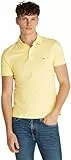 Tommy Hilfiger Polo de Manga Corta Hombre 1985 Slim Slim Fit, Amarillo (Citronella), XL
