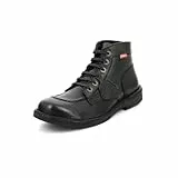 Kickers Kickstoner, Zapatos de Cordones Derby Hombre, Negro (Noir Sem Noir Perm 82), 42 EU