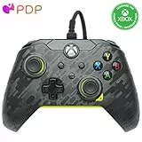 PDP Controlador de videojuegos con cable Electric Carbon para Xbox Series X|S, Gamepad, Xbox One, con licencia oficial