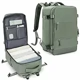 SZLX Mochila Viaje Cabina Avion 40x20x25 Mujer Ryanair Mochila Equipaje de mano 40x20x25 Ryanair Travel Backpack Maletas de Viaje Cabina Avion Mochila Ordenador Portatil 14 Pulgadas Hombre Oliváceo