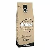 Bonka cafe en grano tostado natural superior, Ideal para maquina de cafe Espresso - 1 paquete x 1 kg