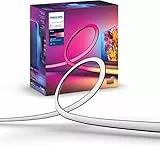 Philips Hue Play Gradient - Tira led inteligente, Luz blanca y luces de colores, tira de luces inteligentes de 65 Pulgadas, sincroniza con contenido de pantalla, Compatible con Alexa y Google Home