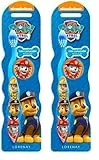Paw Patrol Cepillo Dental Niño Manual Azul con Capuchon (Paquete de 2)