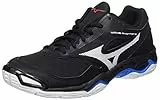 Mizuno Wave Phantom 2, Handball Shoe Unisex Adulto, Negro (Black/White/Diva Blue), 36.5 EU