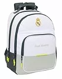 Safta REAL MADRID EQUIPACIÓN 25/26 - Mochila Escolar, Mochila, Ideal para Niños de Diferentes Edades, Cómoda y Versátil, Calidad y Resistencia, 32x16x42 cm