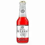 Royal Bliss Bitter Rosso, Aromatizada y Refrescante - Pack de 24 Botellas de vidrio 200 ml