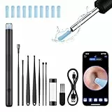 NEUTYPECHIC Otoscopio Limpiador de Oídos 3,6mm, 1920P WIFI Endoscopio Oido, Impermeable IP67 con 6 Luces LED Kit Limpiador de Oidos otoscopio digital para iPhone, iPad y Android para Cuidado Familiar
