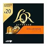 L'OR Espresso Café Cápsulas Delizioso | Intensidad 5 | 20 Cápsulas Compatibles Nespresso