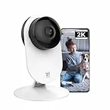YI Pro 2K Cámara de vigilancia Interior con detección de Persona IA, detección de Movimiento, notificación Push, Audio bidireccional, para babyphone, Mascota, Funciona con Alexa y