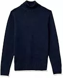 Amazon Essentials Jersey de Manga Larga con Cuello Alto y Tacto Suave Hombre, Azul Marino, M